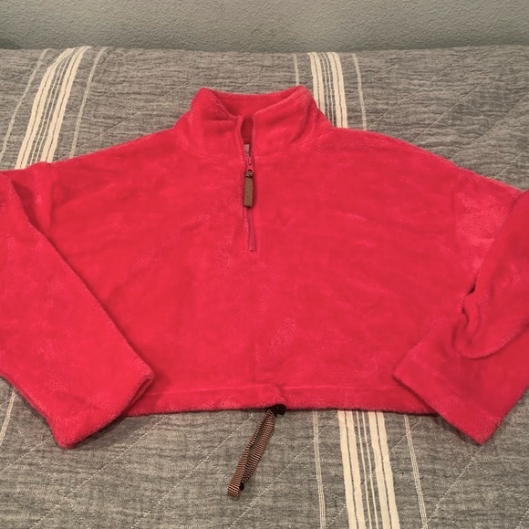 SOLD-Urban Outfitters Angela Fleece Cropped Pullover - Picture 3 of 9